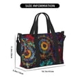thumbnail image 3 of Zufioo Mandala Colorful Pattern Hand-held Travel Bag, Waterproof Adjustable Shoulder Strap Crossbody Duffel Bag, Suitable for Work, Short trips, Sports, 3 of 8