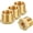 4, variant on 4 Pack Male to FeMale Adapter, 3/8" NTP x 1/4" Female Threaded Brass Hex Bushing Reducer Convert for Air Compressor, Plumbing, Fluid Lines, Refrigeration, Water Treatment