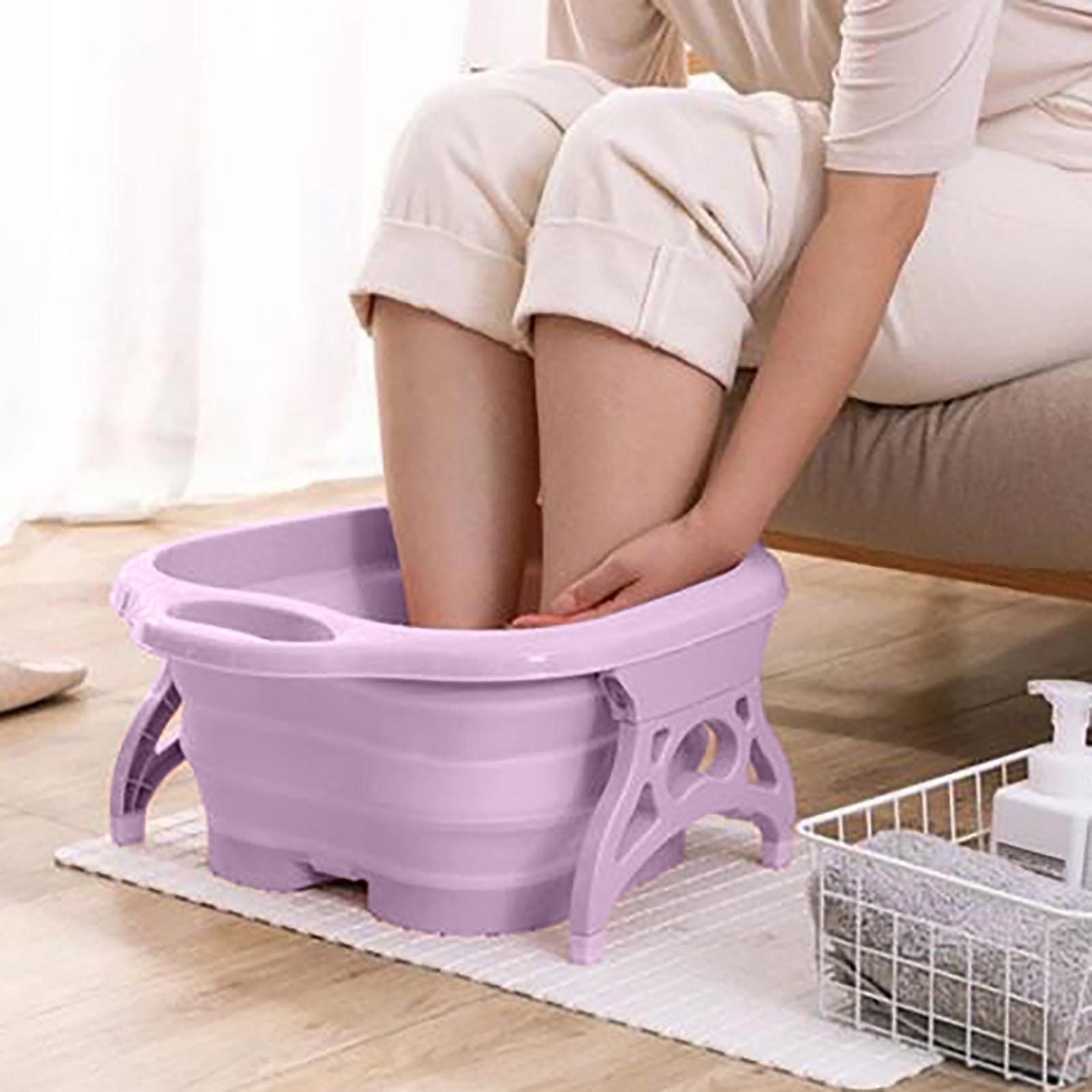 Bdday Foldable Foot Spa Massager, Foot Spa Bath Massager, Foldable Foot Soaking Bath Tub, Portable Travel Foot Bathtub, Ideal Gift for Relieving Fatigue and Stress