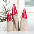 thumbnail image 2 of Ensemble de 3 Gnomes en Figurine de Chapeaux Rouges, 2 of 3