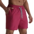 thumbnail image 6 of DeHolifer Mens Swim Trunks Quick Dry Swim Shorts with Mesh Lining Swimwear Bathing Suits with Zipper Pocket Hot Pink XL, 6 of 6