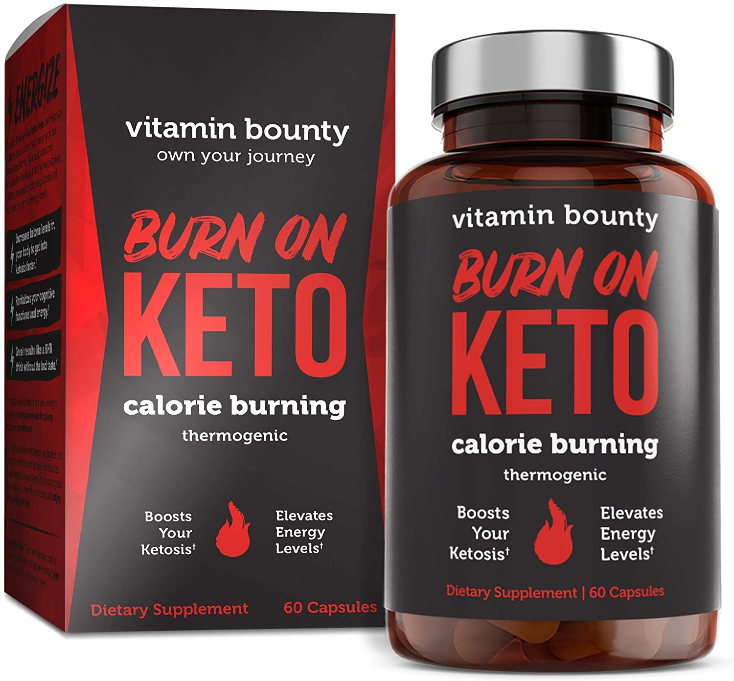 Burn on Keto - Keto Pills with BHB Beta Hydroxybutyrate Exogenous ...