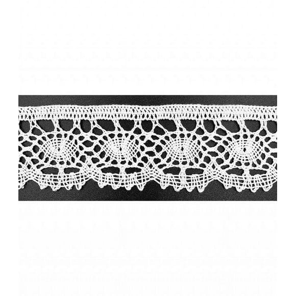 White 1 3/8" Vintage Classic Cluny Lace