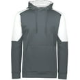 thumbnail image 3 of Holloway Sportswear XL Boys BLUE CHIP HOODIE Iron/White 222640, 3 of 5