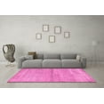 thumbnail image 3 of Ahgly Company Indoor Round Abstract Pink Modern Area Rugs, 8' Round, 3 of 4
