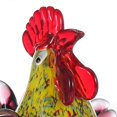 thumbnail image 3 of Tooarts Multicolor Rooster Glass Sculpture Home Decor Animal Ornament Gift Craft Decoration, 3 of 5