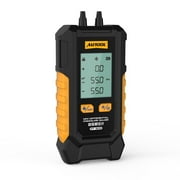 AUTOOL PT503 Mini Differential Pressure Gauge, High-Precision Digital Manometer- 6 Switchable Units Multiple Adapters for Intake Brake Exhaust Crankshaft Pressure Testing