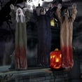 thumbnail image 3 of pitrice 3x Fantômes Volants Colorés Assortis Squelettes Effrayants Décorations d'Halloween Maison Hantée Extérieure Jardin, 3 of 3
