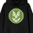 thumbnail image 2 of Halo Infinite UNSC Emblem Long Sleeve Men's Black Hooded Sweatshirt-XL, 2 of 7
