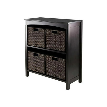 Winsome Terrace 5 Piece Storage 3 Tier Shelf with 4 Small Baskets