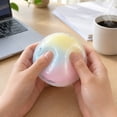 thumbnail image 4 of Color Gradient Crispy Wax Slow Rise Squishy Ball Handmade, Crackle Sound Fidget Squeeze Toy for Daily Relaxation, Sensory Stress Relief Toy, 4 of 6