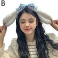 thumbnail image 2 of Bonita diadema de encaje con melodía dulce de Hello Kitty y Kuromi, diadema con lazo de peluche de Lolita., 2 of 2