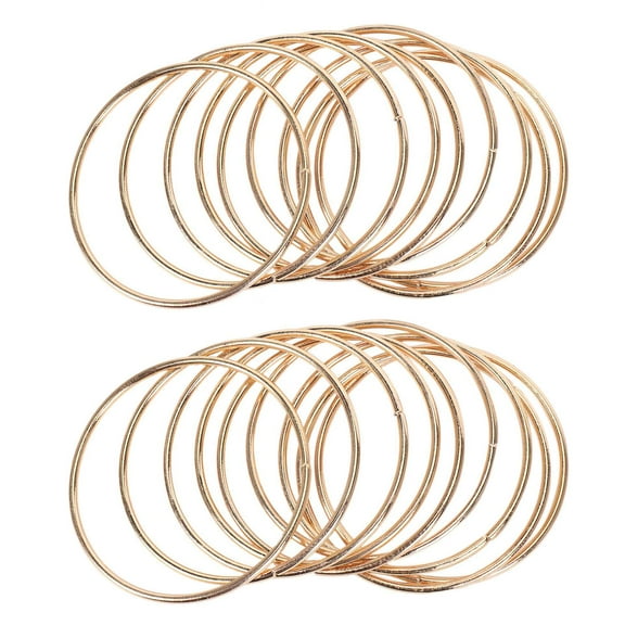 20 Pack 3 Inch Gold Dream Catcher Metal Rings Hoops Macrame Ring for Dreamcatchers and Crafts