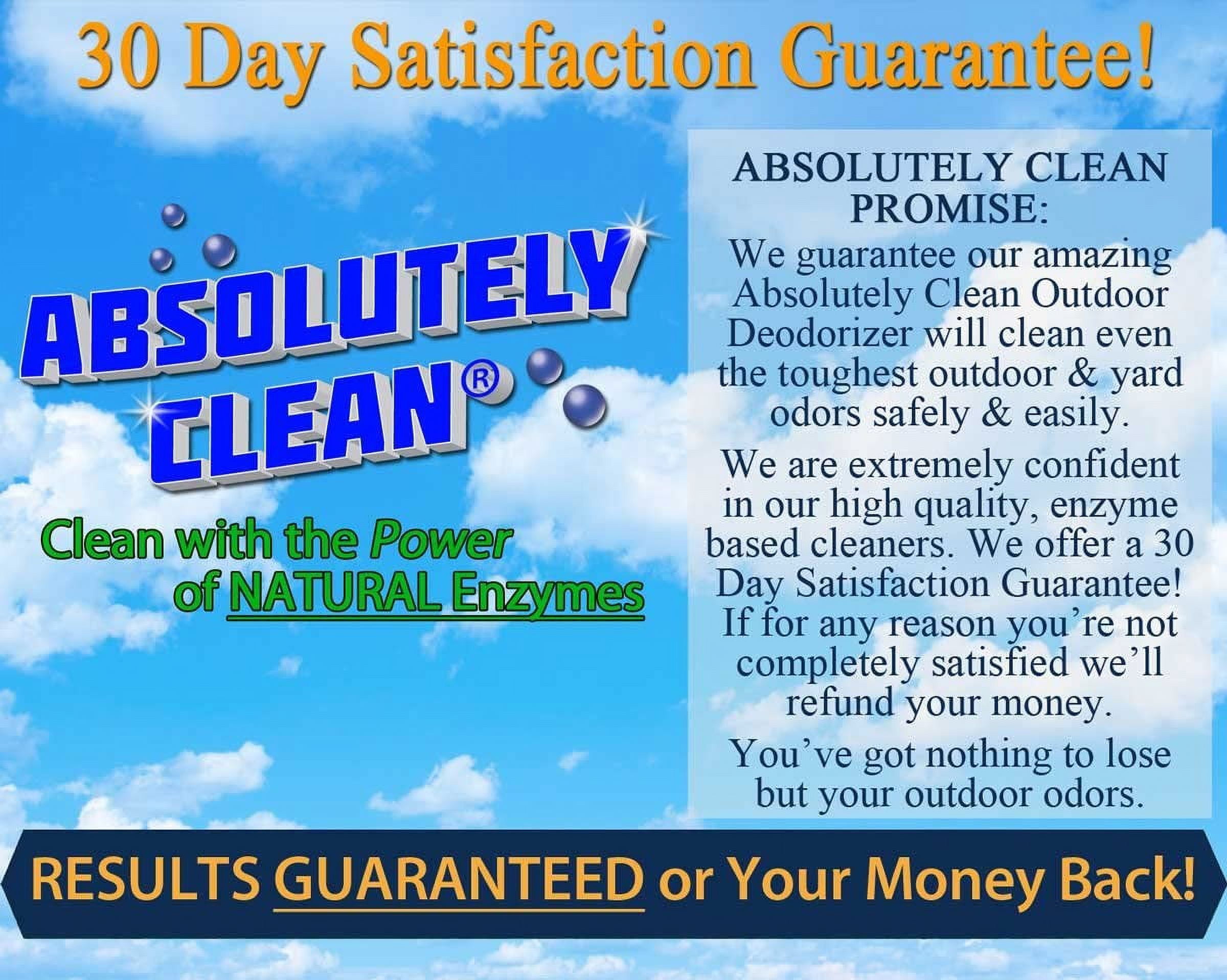 Amazing Outdoor Deodorizer - Natural Enzyme Formula - Just Spray & Walk Away - Grass, AstroTurf, Dog Runs, Patios, Decks, Fences & More - Prevents Lawn Yellowing - USA Made - Vet Approved