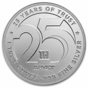 1 oz Silver Round - APMEX 25th Anniversary (OKC ANA TEP)