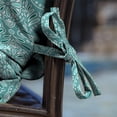 thumbnail image 6 of ARDEN 4-Pack Outdoor Patio Dining Chair Cushion, 20x44, Rain-Proof Seat Pad, Fade-Resistant Outdoor Cushion Turquoise Daphne Medallion, 6 of 9