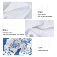 thumbnail image 4 of Haosy 2 Pack Kitchen Wash Cloths with Hanging Loops Absorbent Absorbent Quick Drying Hand Towels, Blue Flower Easter Bunny Silhouette, 4 of 7