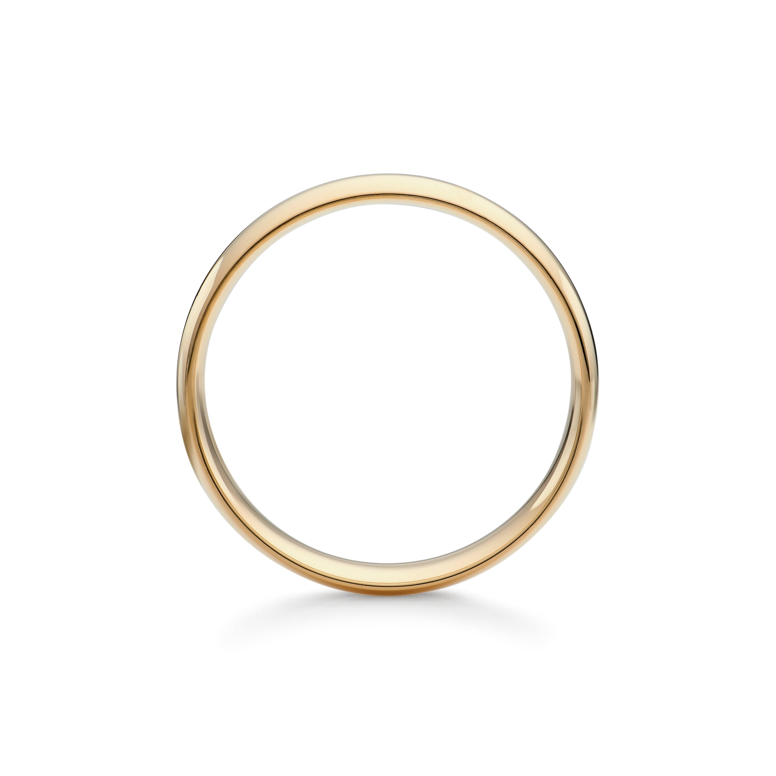 Men's 14K Solid Gold Comfort Fit Wedding Band, 5mm, High-Polish Ring, 14K Yellow Gold (Stamped for Authenticity), Size 7