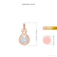 thumbnail image 3 of ANGARA Lab Grown Diamond Infinity Knot Pendant for Women in 14K Rose Gold (Size-5.25mm| Color-F-G| Clarity-VS) | April Birthstone, Anniversary, Jewelry Gift for Women | Lab-Grown Diamond Necklace, 3 of 8
