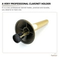 thumbnail image 6 of GAXIRE Foldable Portable Golden Metal Trumpet Stand Holder for Professional Wind Instruments, 6 of 7