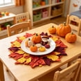 thumbnail image 2 of Halloween Artificial Maple Leaf Placemat Fall Harvest Table Mat Plastic Autumn Decor Thanksgiving Dinner Party by MPOISVA, 2 of 8