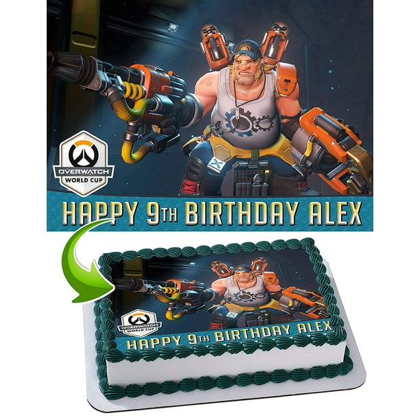 Overwatch Edible Cake Image Topper Personalized Birthday ...