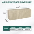 thumbnail image 2 of Uxcell Air Conditioner Cover Indoor AC Cover Knitted Dustproof Dust Covers for Wall Mount Split Air Conditioner Yellow 37.8", 2 of 6