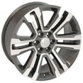 thumbnail image 4 of OE Wheels CV44 22 Inch Rim Fits Yukon Denali Style 6x139.7 22x9 Gloss Gunmetal Machined - Hollander 5822 (1), 4 of 5