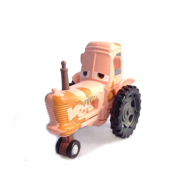 Disney-Coche de juguete Pixar Cars 2 Frank y Tractor para niños, regalo de aleación suelta, 1:55, nuevo, en Stock Gong Bohan LED