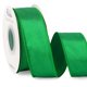 thumbnail image 1 of Cinta decorativa Ribbli verde esmeralda satinada de 3,8 cm y 18,3 m con cable, 1 of 4