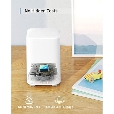 Eufy-Cam 2 Wireless Home Security Camera System | 1080p | No Monthly Fees | Indoor/Outdoor | White | T88411D1