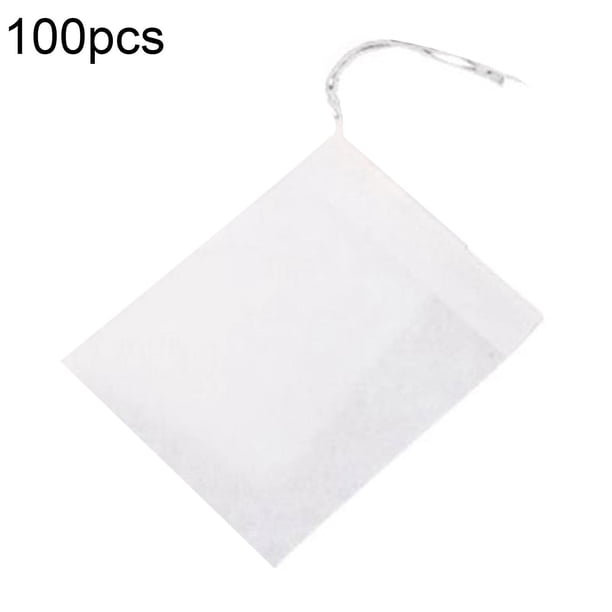 Bolsitas de té vacías no tejidas azules, 100 Uds., bolsitas de té sueltas para hierbas