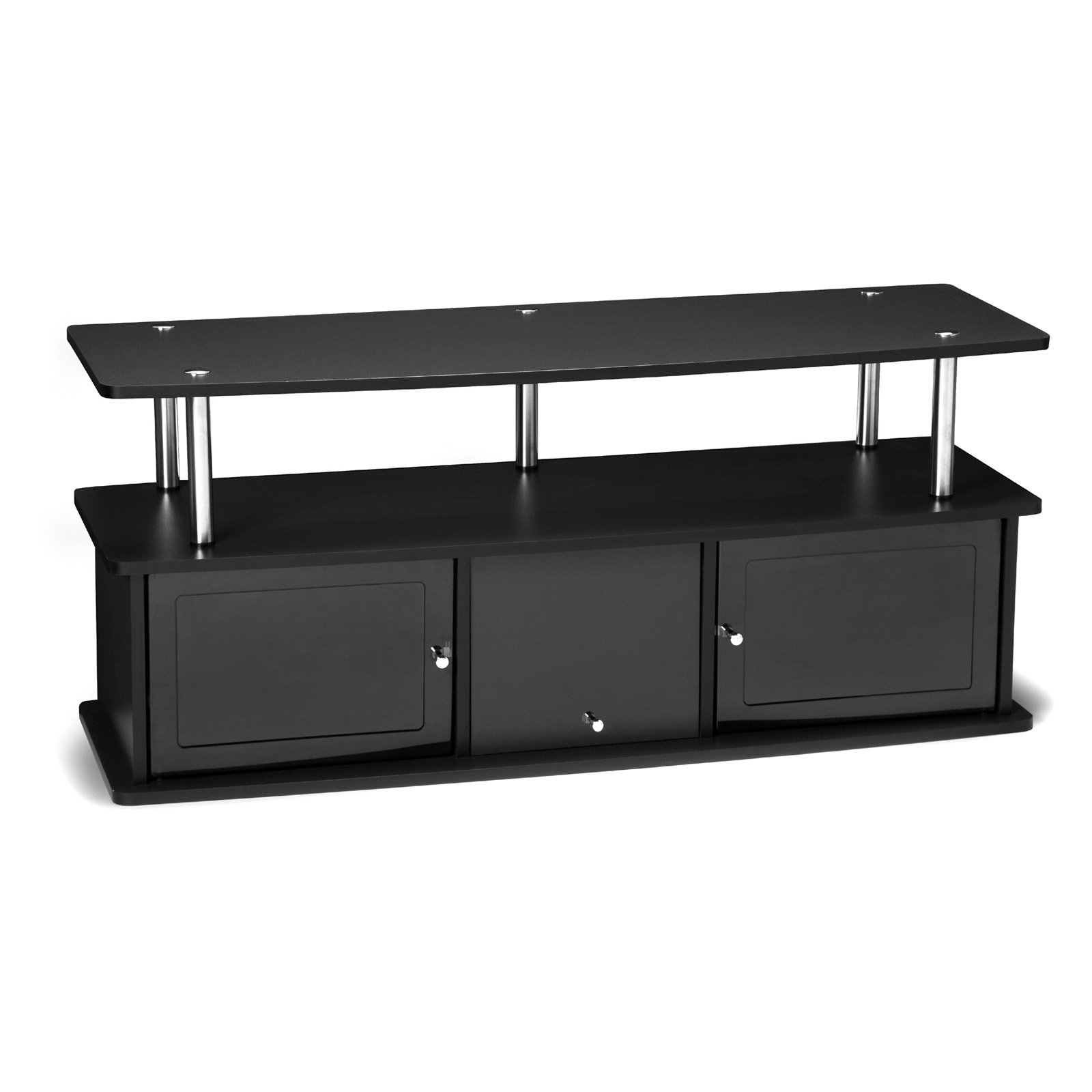 Convenience Concepts Designs2Go Cherry TV Stand with 3 Cabinets for TVs up to 50", Black - image 4 of 5