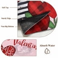thumbnail image 6 of Valentines Area Rug 5x7 FT, Non Slip Bedroom Throw Carpet, Red Love Heart Botanical Gnomes Pink Washable Soft Floor Carpet Non-Shedding Rug for Dining Room Bedside Classroom Desk, 6 of 9