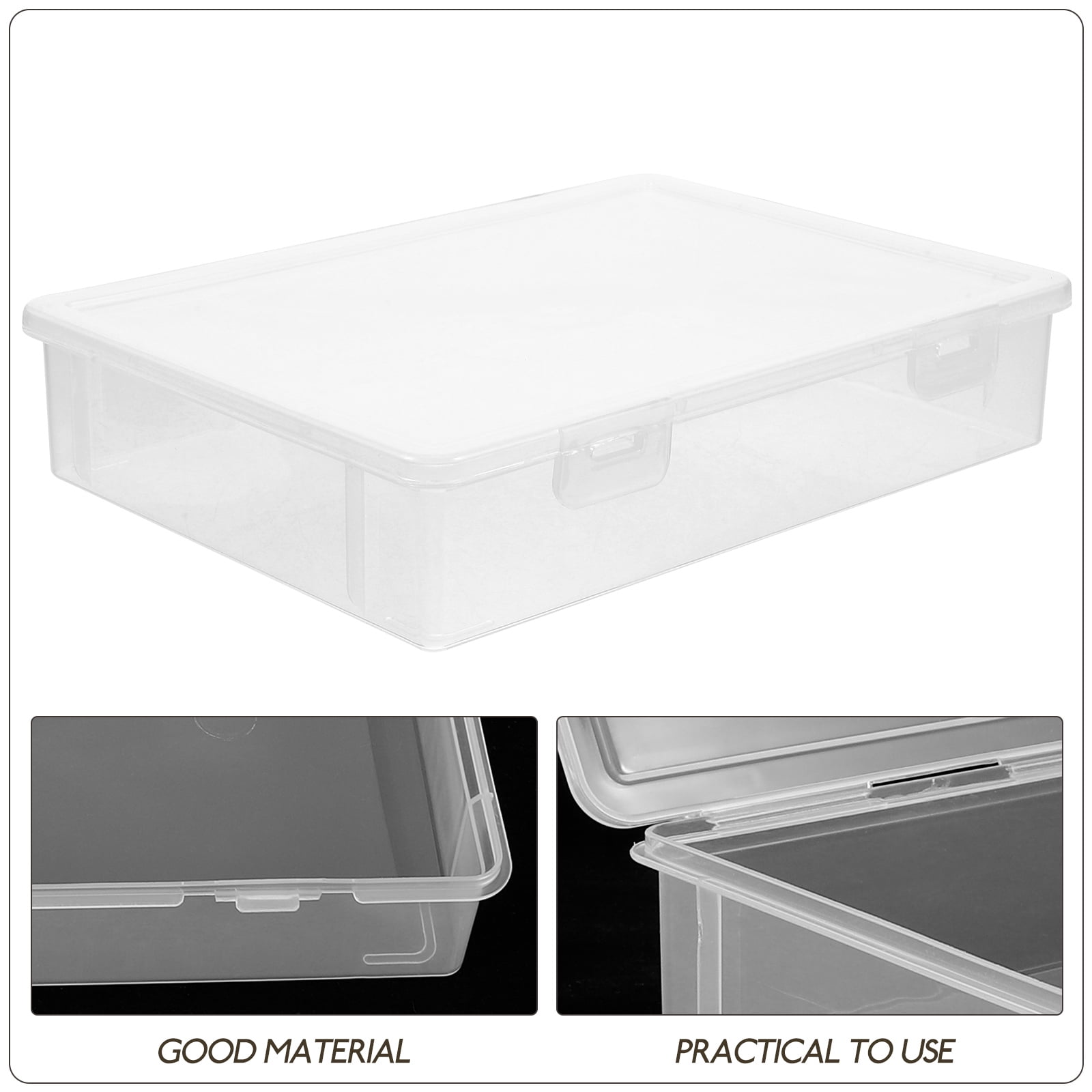 Raindrops Clear Plastic Multi-Functional Organizer for Jewelry, Beads, and Small Craft Storage Box