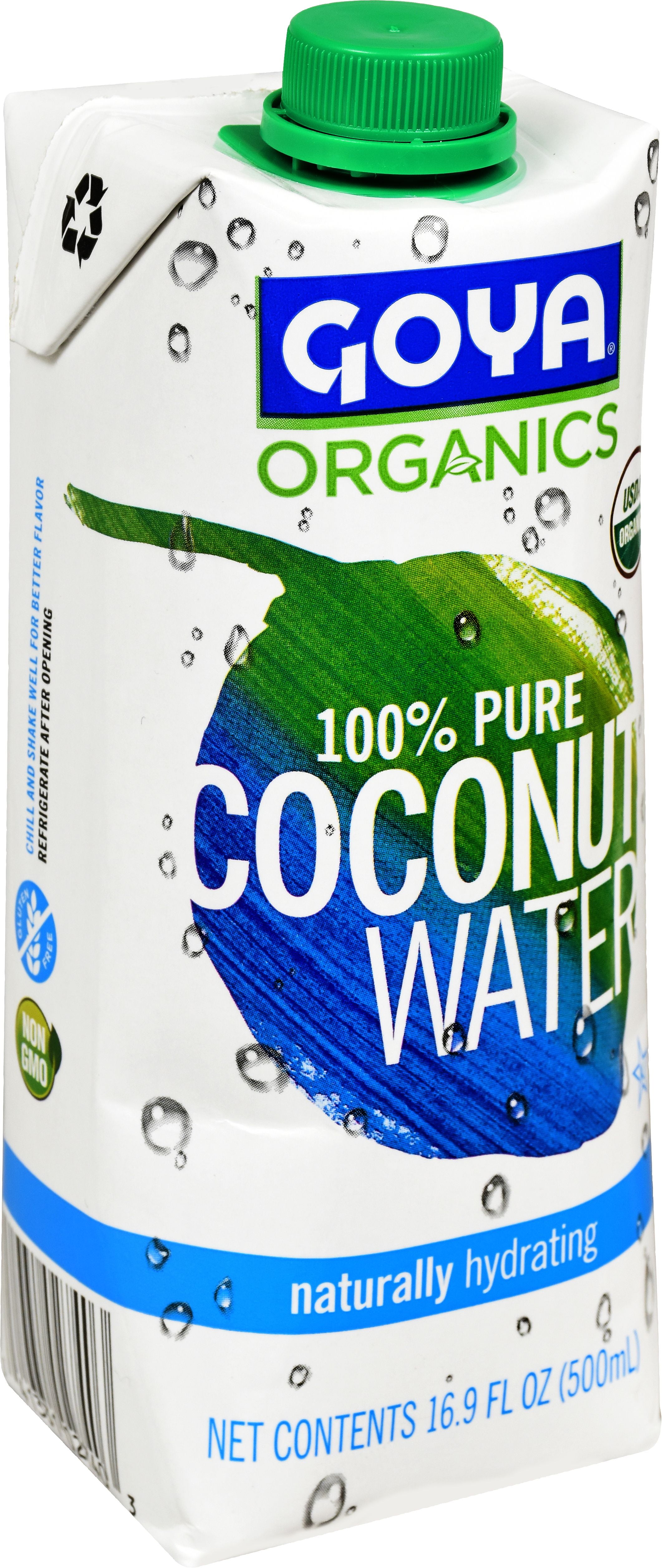 GOYA Organic Coconut Water, 16.9 fl oz Carton, Tropical Drink