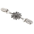 thumbnail image 4 of Clips de Chal Floral Cadena Soledad Broche Premium Collar Pins para Mujer, 4 of 6