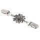 thumbnail image 5 of 2 piezas de clips de de filigrana de plata floral - Clips de chal vintage, broches de cuello de de suéter encogiéndose de hombros Hugo Clips de cuello para mujer, 5 of 7