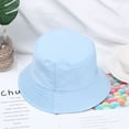 thumbnail image 6 of Children Girls Outdoor Sunscreen Casual Sun Caps Fisherman Cap Candy Color Bucket Hat KHAKI, 6 of 8