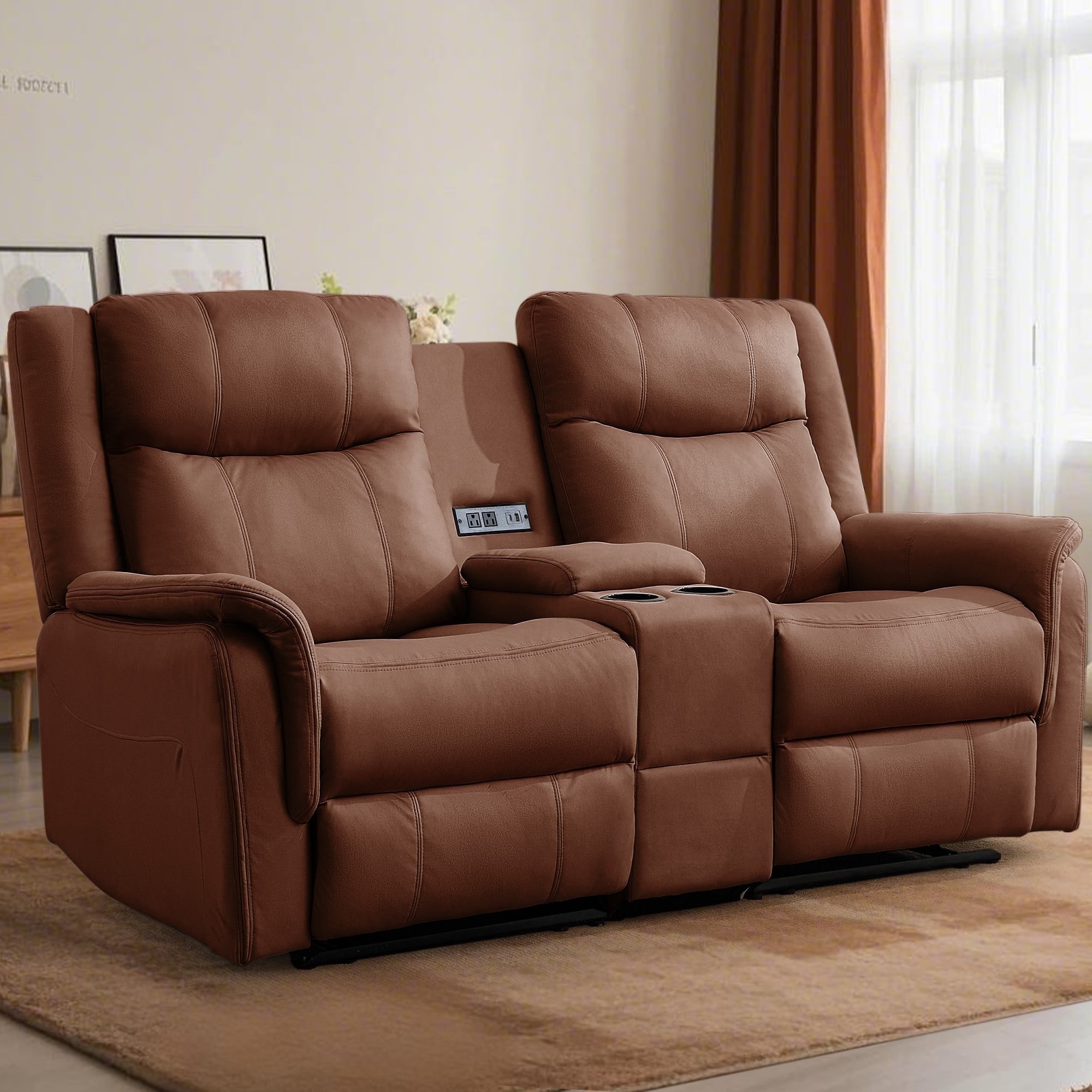 TRUME S　collection TR-MB5004/MB52-UAA0 TrumanPick Power Electric Recliner Leather Sofa Chair Set