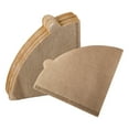thumbnail image 1 of veasfak 100 Pieces Kitchen Coffee Filter Paper Coffee Strainer Cone Filters Replacements, 1 of 4