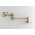 thumbnail image 2 of Kingston Brass KS3103BPL Bel-Air Wall Mount Pot Filler Kitchen Faucet, Antique Brass, 2 of 5