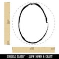 thumbnail image 2 of Sketchy Oval Border Outline Rubber Stamp for Scrapbooking Crafting Stamping - Medium 1 Inch, 2 of 7