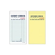 Guest Check Book 2 Part Green 17 Line, 55G | 50 checks per book | 50 Books