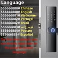 thumbnail image 4 of Bloqueo de Puerta de Entrada Sin Llave, Manija de la Puerta Wifi Soporte de Bloqueo Inteligente para Tuya App ic Tarjeta de Desbloqueo de la contraseña de contraseña para el, 4 of 7