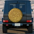 thumbnail image 3 of Kll Gold Glitter Tire Cover,Universal Wheel Tire Cover For Trailer, Rv, Suv, Truck,Camper And Many Vehicle,(17 Inch), 3 of 7