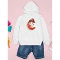 thumbnail image 3 of Girl On A Watermelon Hoodie Juniors -Image by Shutterstock,  Medium, 3 of 4