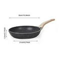thumbnail image 2 of With Spatula，Non Stick Frying Pan With Lid Spatula Ceramic Non Stick Frying Pan 26 Cm Pan Induction PFAS & PFOA Dishwasher With Cool Handle (Grey 26 Cm), 2 of 4