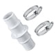thumbnail image 5 of Adaptador de conexión para manguera de piscina, adaptador de manguera de repuesto de 1-1/4 o 1-1/2 pulgadas con 2 abrazaderas de manguera, 5 of 9