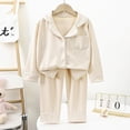 thumbnail image 2 of Gibobby Boys Pajamas Baby Kids Boy Solid Color Pajamas Set 2PC Long Sleeve Soft Sleepwear 2t 3t 4t 5t Basic Soft Pjs for Boys Toddler Boys Clothes,Light Yellow,Size 12-13 Years, 2 of 4